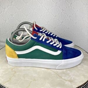 Vans Old Skool Yacht Club Sneakers Womens 8 Gteen Blue Colorblock Low Top Shoes